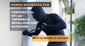 Tapparelle metalliche con bloccaggi